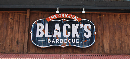 Black's Barbecue Sign in Lockhart, TX